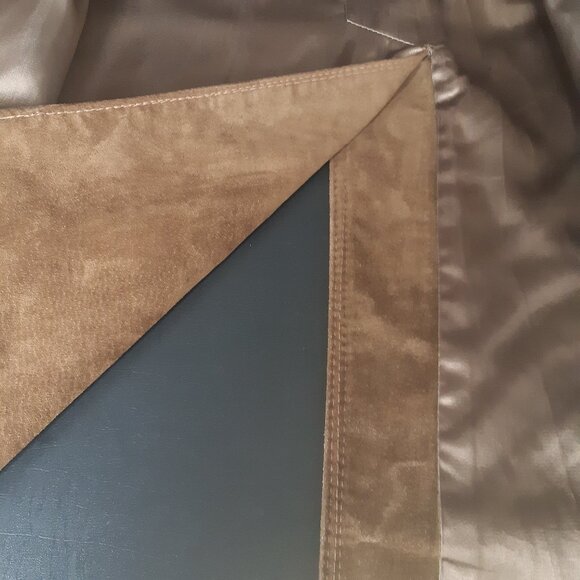 Vintage Aquascutum SZ S/M Rust Suede Men's Double Breasted Trench Coat - Picture 4 of 16